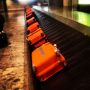 Alicante airport; suitcase selection by color! Pick your #samsonite. Trainingcamp #RaboLiv #RaboDevTeam #Calpe