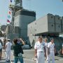 【艦艇公開in大洗】出口タラップ前では乗組員の皆さんがお見送りしてくれました お世話になりました～