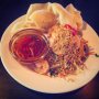 One of District A's specials to end my weekend on a healthy note: papaya salad with shrimps 🍤