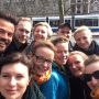 De hele Poolse homo-emancipatie delegatie op de selfie. Wat een mooie ontmoeting! #KRONCRV