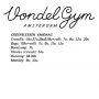 Het rooster van vandaag! #vondelgym #rooster