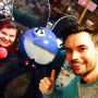 Ja hoor! deadmau5 op bezoek! Tof, @DilMau5Lowlands! #3FM #SR14