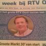 Je loopt het risico mij deze week in gedrukte media tegen te komen. ;) #rtvoost