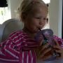 Mini #starbucks-fan in de maak. Uit de beker van papa...