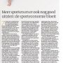 Yes! Weer een nieuwe naam. Vandaag in de Volkskrant als sporttrendwatcher "Kramer"