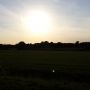 Sun goes down on Steenwijkerwold. 