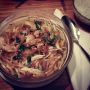 Good food after a great interval training with @simoneluneburg #DOcember #gl2r #running #training #pac #rotterdam #preparations #bruggenloop #roffarebels #warungmini #good #food 25/70
