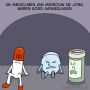 Een bittere pil. #cartoon 