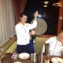 First champagne this road season   