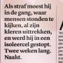 Vandaag @trouw mijn column over hoe het nu gaat met Tamana en Feda Amiri en waarom u niets hoort van de getuigen..