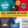 20% korting op alle shirts en sweaters! #cartoon