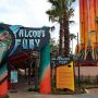Helaas nog gesloten: Falcon's Fury. #buschgardens