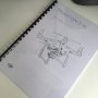 De printer heeft z’n werk gedaan voor vandaag. Zestig pagina’s. 
