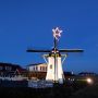 Molen in kerstsfeer #molen #ster #kerst #verlichting 