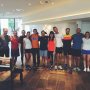 Great early morning run through Rotterdam with these international entrepreneurs. We have some new run buddies 😜. We will contact them when we're in the neighborhood to keep on running with likeminded. Running together no matter where 👊🏼 #vorstil