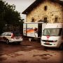 Almost ready to come down our mountain for the 3d stage of #Bira. 122 km from Iurreta to Iturmendi.