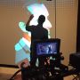 Someone filming artist making my digital portrait projected on a giant screen at @rijksmuseum yesterday.
