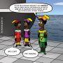 Ze draven wel een beetje door met al die verschillende Pieten. #cartoon #zwartepiet #sinterklaasintocht