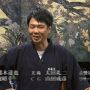 大将！絵にかこまれて飲むお酒もいいね！