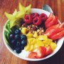 A very colorful and healthy breakfast after a 9km run with 20 intervals of 1min with my hubby 💕
