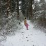 Wandelen in de sneeuw.  #cs