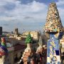 Schoorstenen van Gaudí van het Guëll Palace