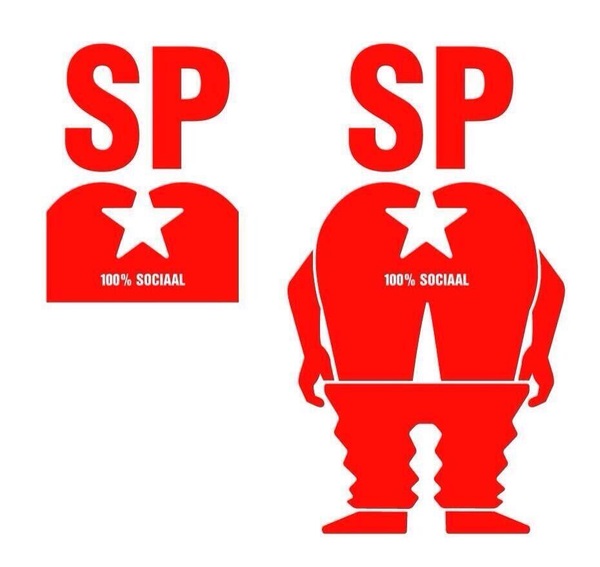 Het logo van de SP is eindelijk af 