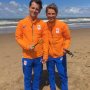 Olympische teamoverdracht in Scheveningen, worden gelijk aan het "werk" gezet #TEAMNL @theovandevendel @teamnlinsta @teamnl_nocnsf #ruitersinoranje