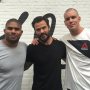 Naast deze beren voelde ik me een klein, gedrongen mens. @ufc helden @alistairovereem en @stefan_struve Kwamen vandaag een clinic geven voor de media. Topsporters! 8 mei Rotterdam @ufc