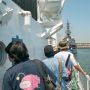 【艦艇公開in大洗】巡視船の通路は狭いのでなかなか前に進みません つーか目の前のあんこうが気になって仕方がないのだがｗ