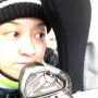 今日もゴルフの練習さ(￣ー+￣)兄ちゃんと来てるから最終調整さ！！