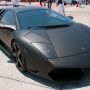 【お台場スーパーカーミーティング】マット調のカラーリングの施されたムルシエラゴ 真っ黒のスーパーカーの得も言われぬ迫力よ(震え声)