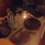 Pre-verjaardagstjappings met de familie.