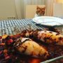 Squid = done. And at least someone is looking forward to tasting it. 😾