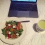 Situation at the moment: 2nd day I'm working from my bed 🤒 #flu #workingfromhome #gingertea #vitamins #supplements #takingcareofmybody