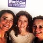 De Nederlandse dames aanmoedigen tijdens @RHWC2014 vooraf nog een talkshow met @barbarabarend @minkebooij #Samenmet