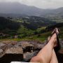 Enjoying rest day in the Basque Country: first a nice recovery ride and now some time to relax with a book:-)
