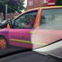 Een effen Multipla is al een naar gezicht, maar dit is gewoon shockerend.