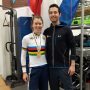 Surprise! @thalitadejong's physiotherapist decorates his room to surprise our new world champion #CX. Now he has to work on @thalitadejong's recovery. #RaboLiv