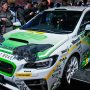 【東京オートサロン2016】WRX STI ライトポッドが装着されている方の車両にはお子ちゃま限定で搭乗可能という事で行列が出来てた