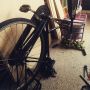 just fixed her bike.