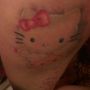 Wie wou ook alweer mn #hellokitty tattoo zien :O #blotebovenbeenfoto
