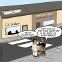 Huh? Kan dat niet even wachten? #cartoon 