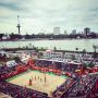 Quite a view of the #WKbeach2015 in #Rotterdam (from the SS Rotterdam)