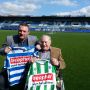 Mooi plaatje! Dries en Ron Jans samen goed voor 87 doelpunten in PEC Zwolle shirt..