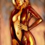 Fan art! This artist REALLY nailed the latex. So shiny! Yum. 
