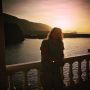 Found my self a new #sunset to stand in front of ☀️ #halo #baybay #curlsinthesun #islandlife