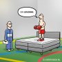 Een boksring. #cartoon