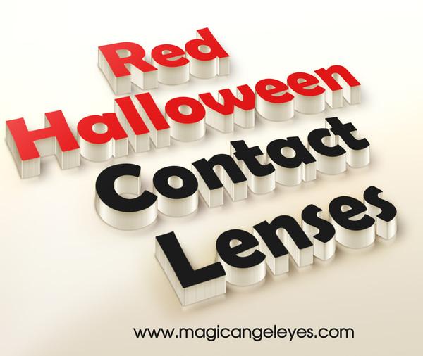 Colored contact lenses for halloween