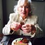Lunch met onze oude buurvrouw. 